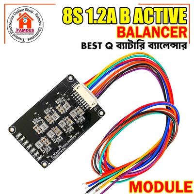 8S 1.2A Inductive Active Equalizer Balancer Energy Transfer Board Li-ion Lipo Lifepo4 LFP Lithium Battery Balance BMS Balancing Protection PCB_img_0
