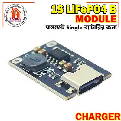 LiFePO4 Battery Chargers Module 3.2V/3.6V 2.4A Fast Charging Type C Interfaces Design For Single Cell_img_4