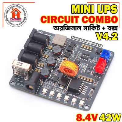 Mini UPS Circuit V4.2 Board 42W 2S 8.4V And Mini UPS Box Combo Package_img_4