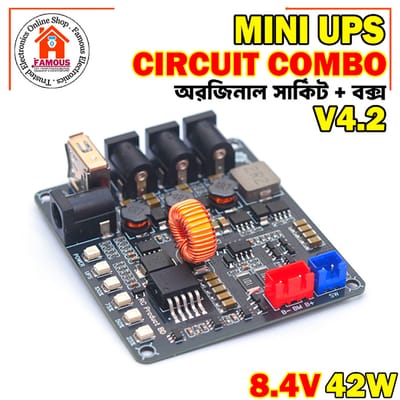 Mini UPS Circuit V4.2 Board 42W 2S 8.4V And Mini UPS Box Combo Package_img_2