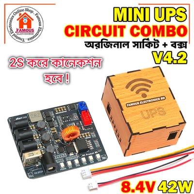 Mini UPS Circuit V4.2 Board 42W 2S 8.4V And Mini UPS Box Combo Package_img_5