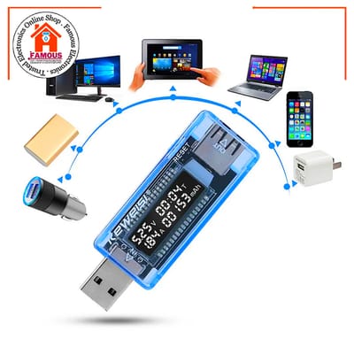 3 in 1 Battery Tester Voltage Current Detector Mobile Power Voltage Current Meter USB Charger Doctor Single Output mAh Test Function_img_2