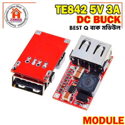 TE842 6-24V to 5V 3A Car, Bike USB Charger Module DC Buck step down Converter_img_5