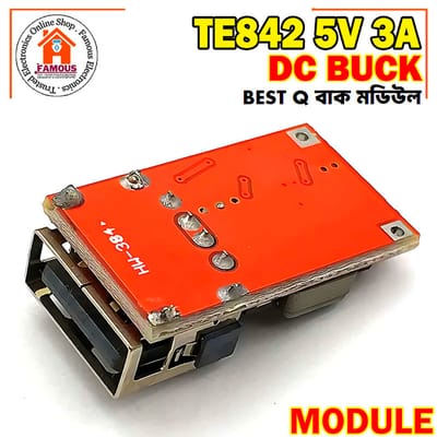 TE842 6-24V to 5V 3A Car, Bike USB Charger Module DC Buck step down Converter_img_1