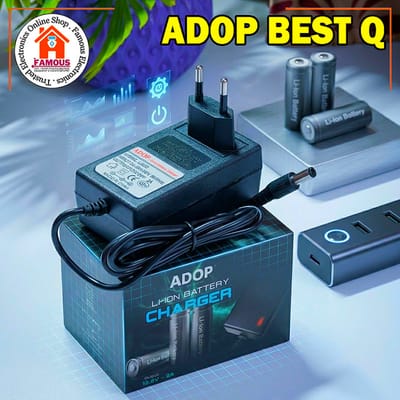 ADOP 12.6V 2A Li-ion Battery Charger | High-Speed CC-CV Smart Charger for 3S Lithium Pack_img_1