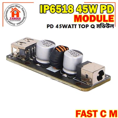 IP6518 Full Protocol 45W Fast Charging Module USB Charge Adapter Mini Power Supply Protection Board QC3.0 QC2.0 FCP BC1.2PD IP6518_img_2